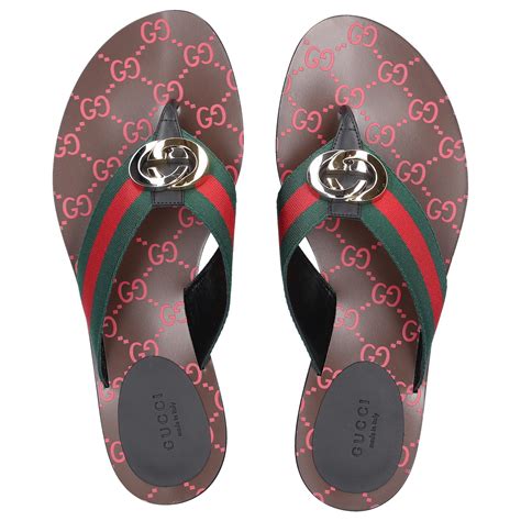 gucci bee flip flops|Womens Gucci Flip Flops .